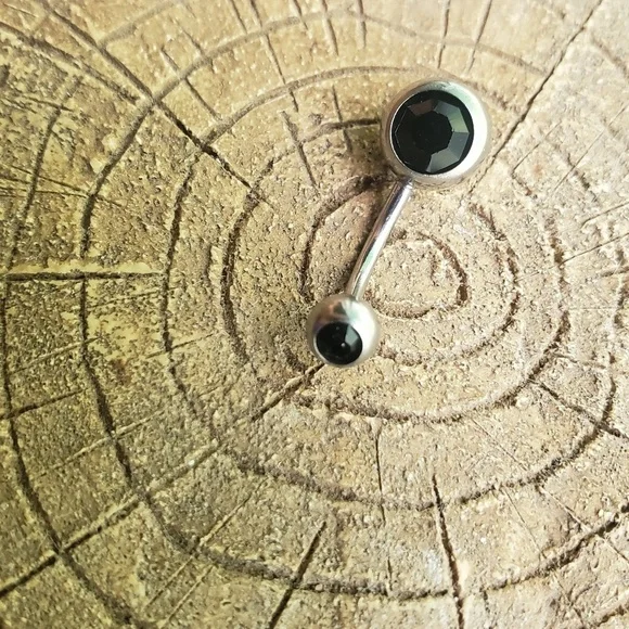COPY - 16g stainless steel belly bar - Picture 1 of 1
